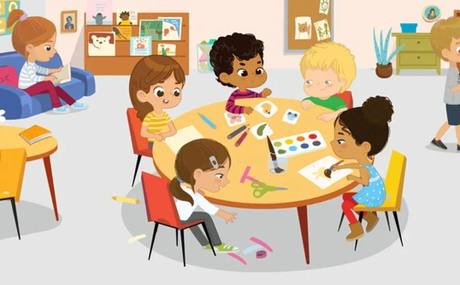 Art class teaching moment