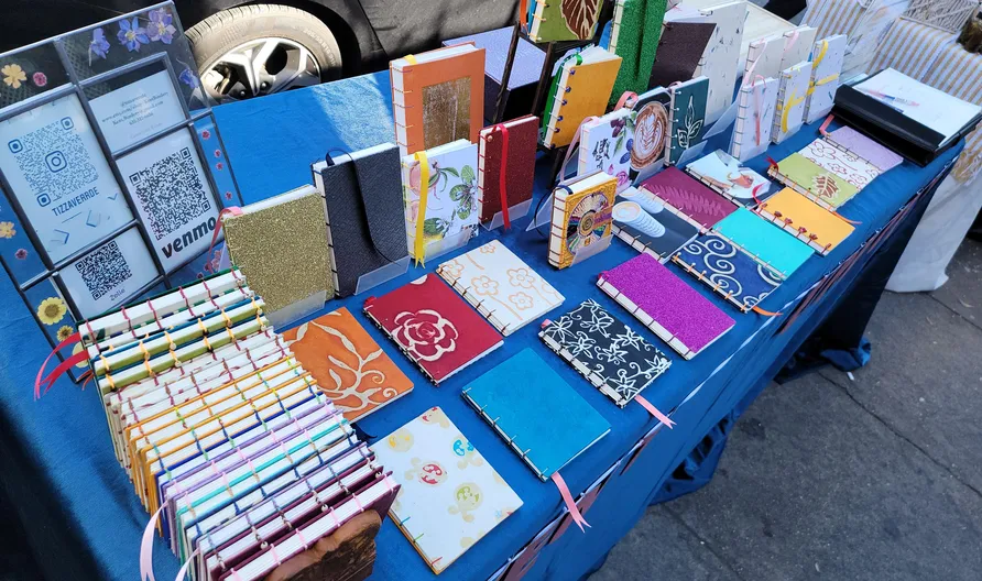 Handmade crafts display gallery